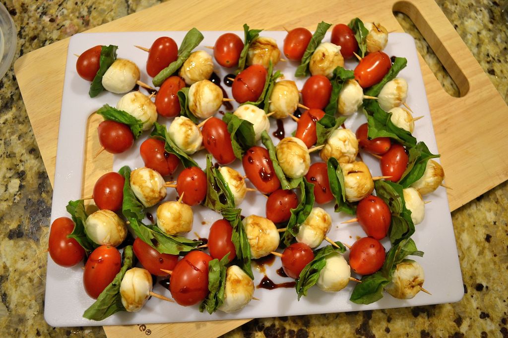 Caprese Salad Skewers with Saba Dressing | THE CLASSICAL KITCHEN